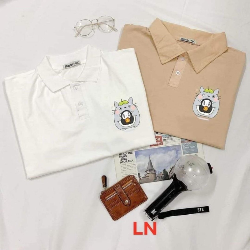 Áo polo hoạt hình mèo vô diên LN11
