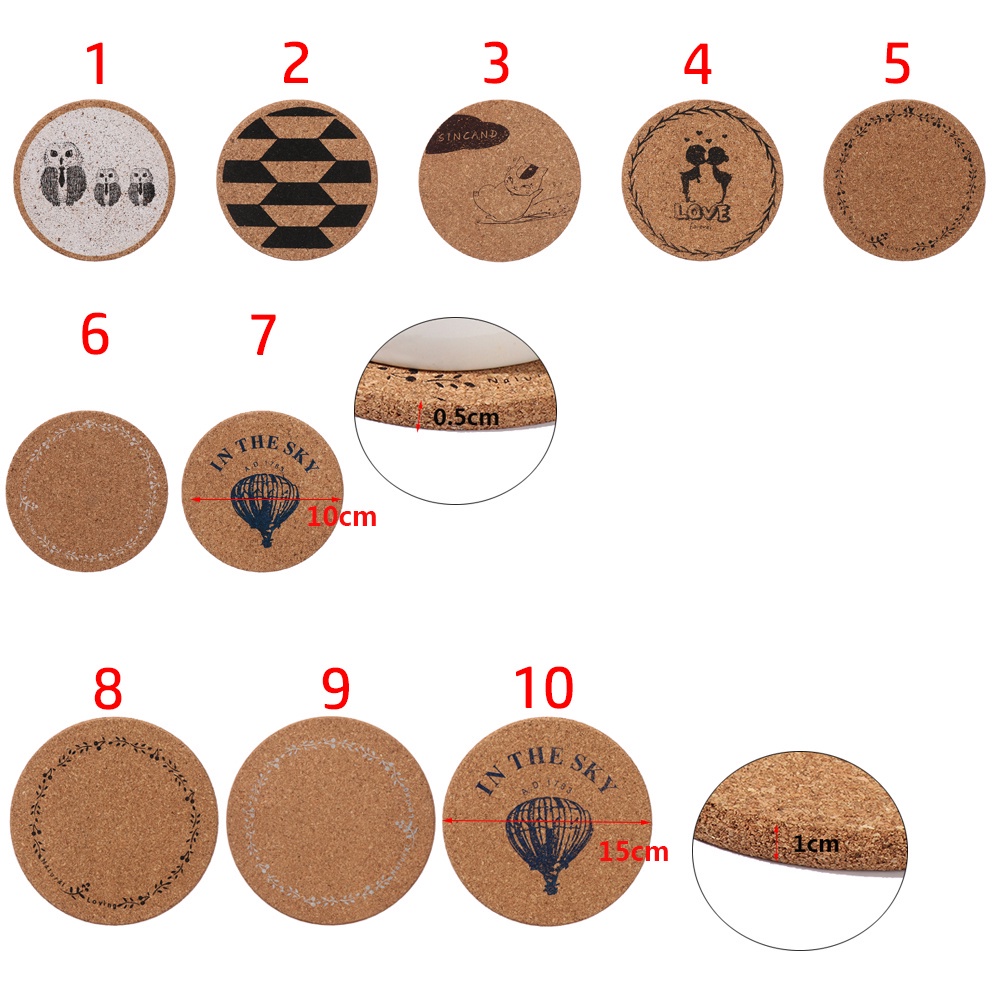 Giá Đỡ Cốc Uống Trà Bằng Gỗ Chịu Nhiệt Chống Trượt Tiện Dụng Cho Nhà Bếp