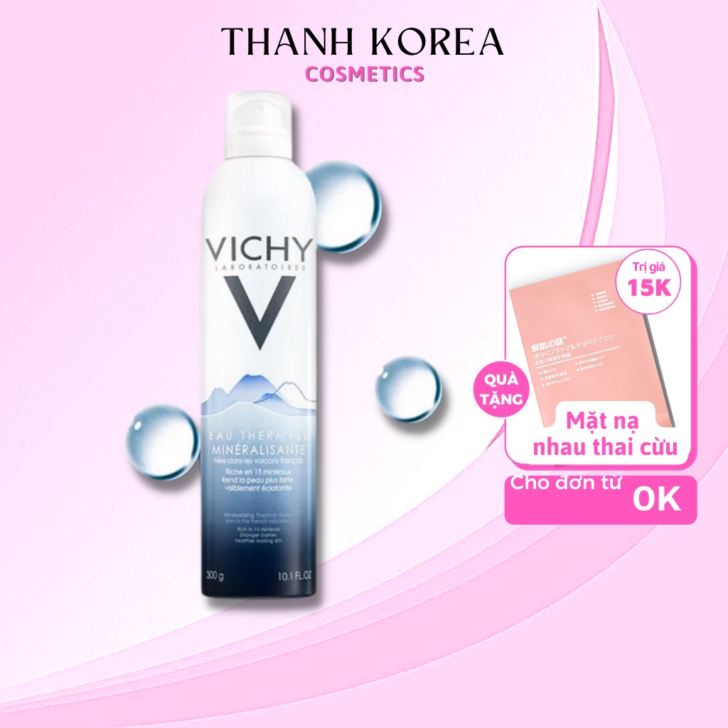 Xịt Khoáng VICHY Mineralizing Thermal Water Dưỡng Da, Cấp Nước 300ml