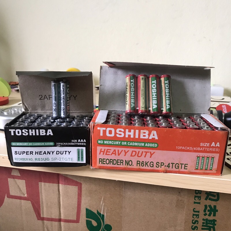 Bộ 04 pin AA hoặc 04 pin AAA toshiba