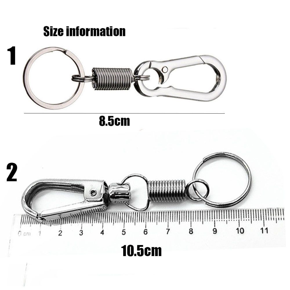 Set 1 / 2 móc treo chìa khóa xe đạp bằng thép không gỉ 8.5cm / 10.5cm