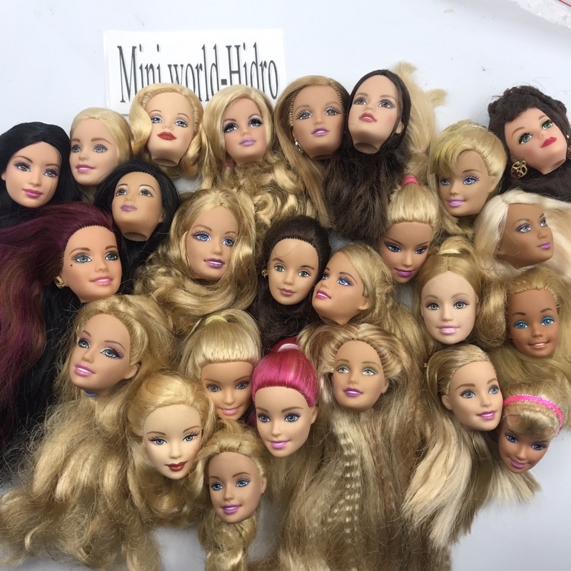Head búp bê Barbie chính hãng mã E. Đầu búp bê Fashionistas vintage muse cổ điển nghề nghiệp hiếm