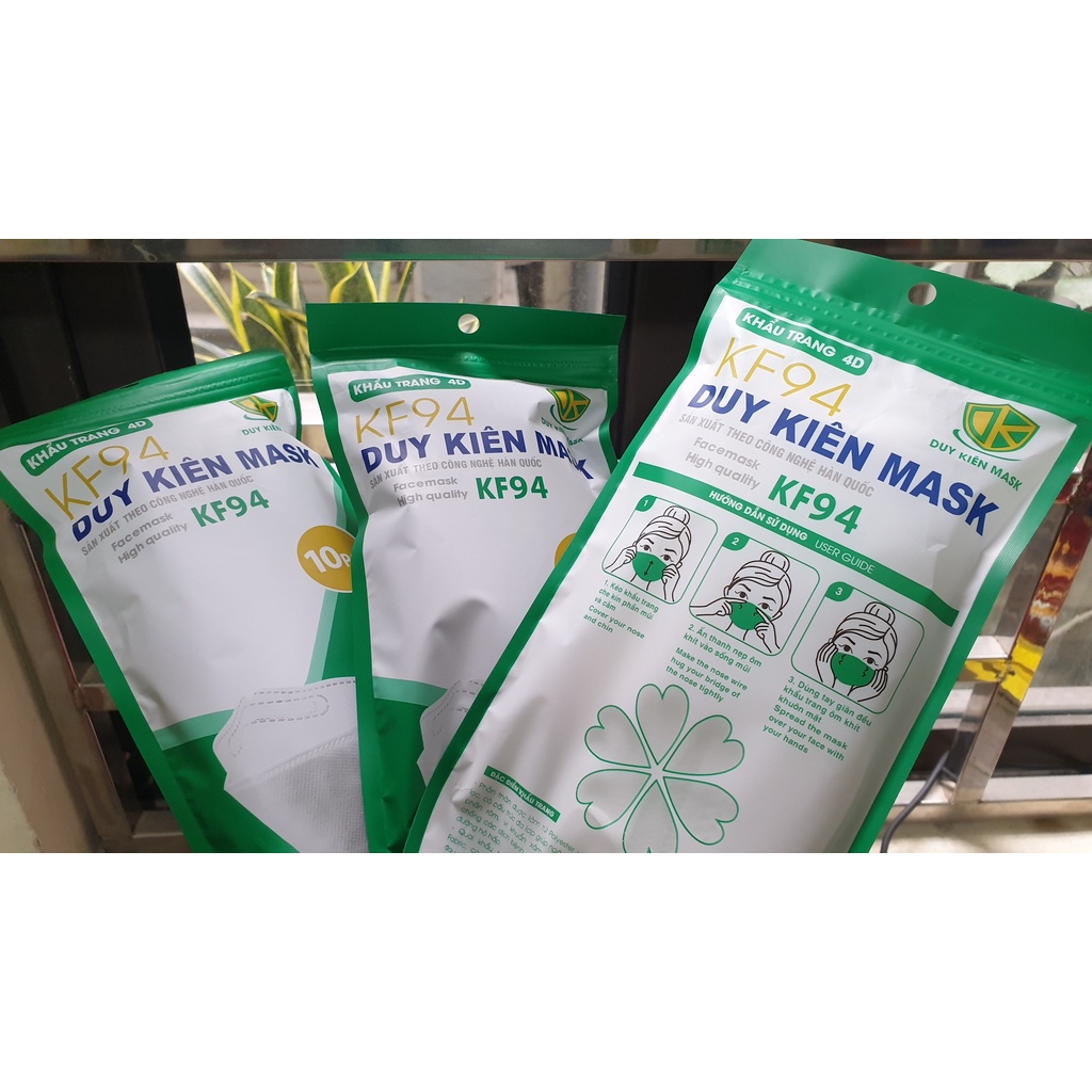 Khẩu trang 4D KF94 Hàn Quốc Chống Bụi Mịn Và Kháng Khuẩn-Hapono-102