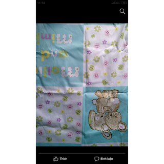 Bộ gối nệm cotton cho bé (1 nệm, 1 gối nằm, 1 gối ôm)
