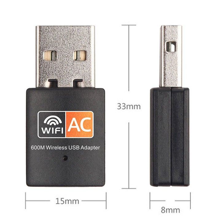 Bộ USB tích hợp ăng ten thu phát sóng Wifi RTL8812CU 5Ghz 600Mbps cho laptop PC điện thoại youngcityshop 30.000