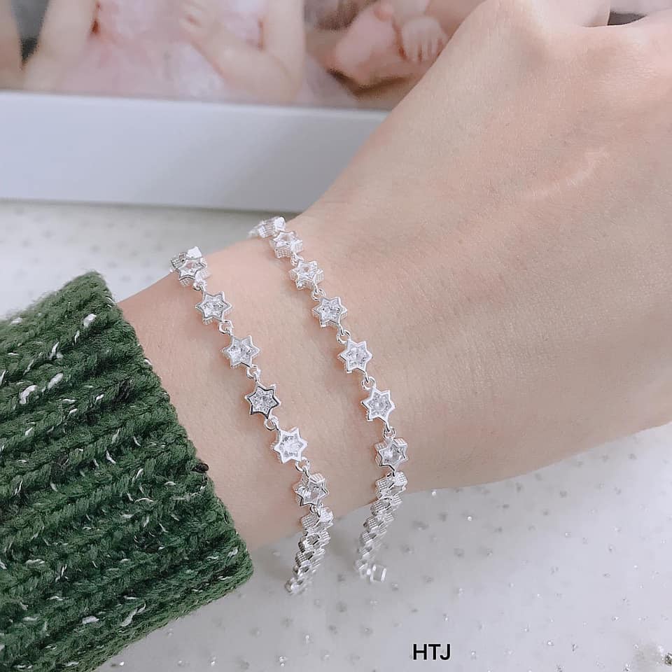 LẮC TAY NỮ BẠC TA HÌNH NGÔI SAO