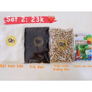 Set trà sữa tự pha chuẩn vị