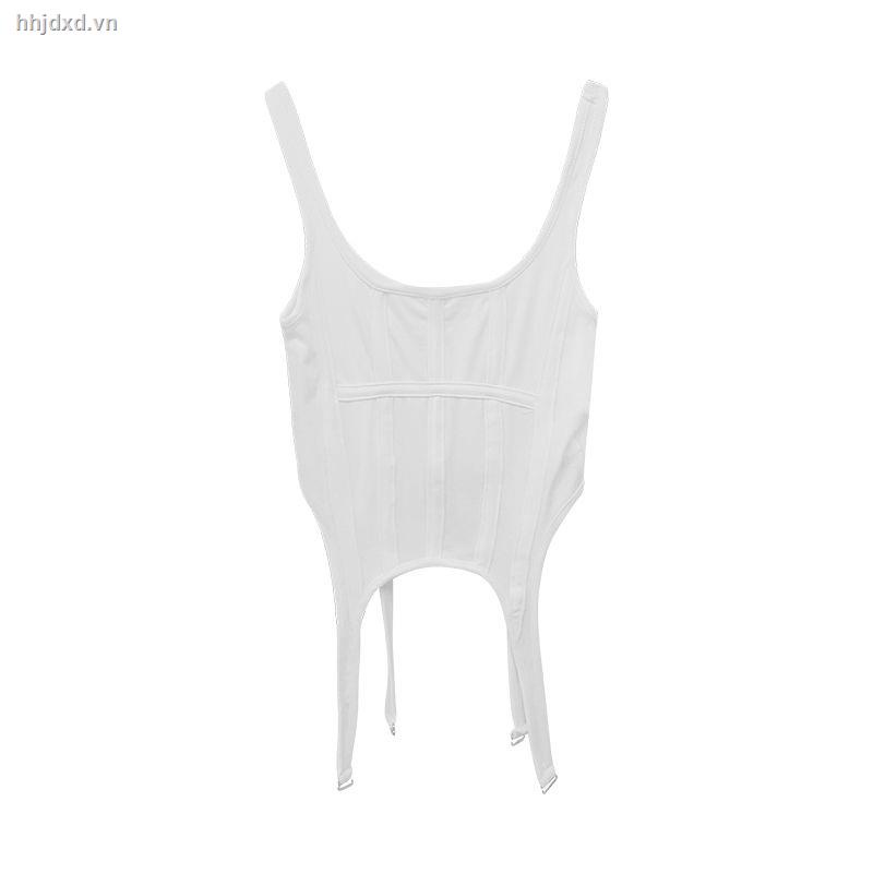 Áo sát nách cổ vuông ôm dáng phong cách Âu Mỹ thời trang cho nữ