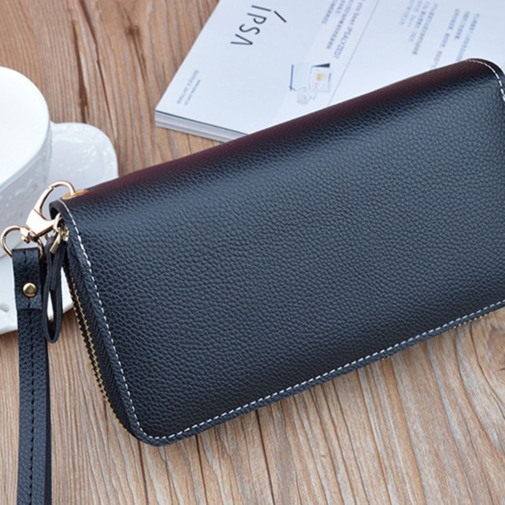 Ví da PU dáng dài hai lớp thời trang dành cho nữ