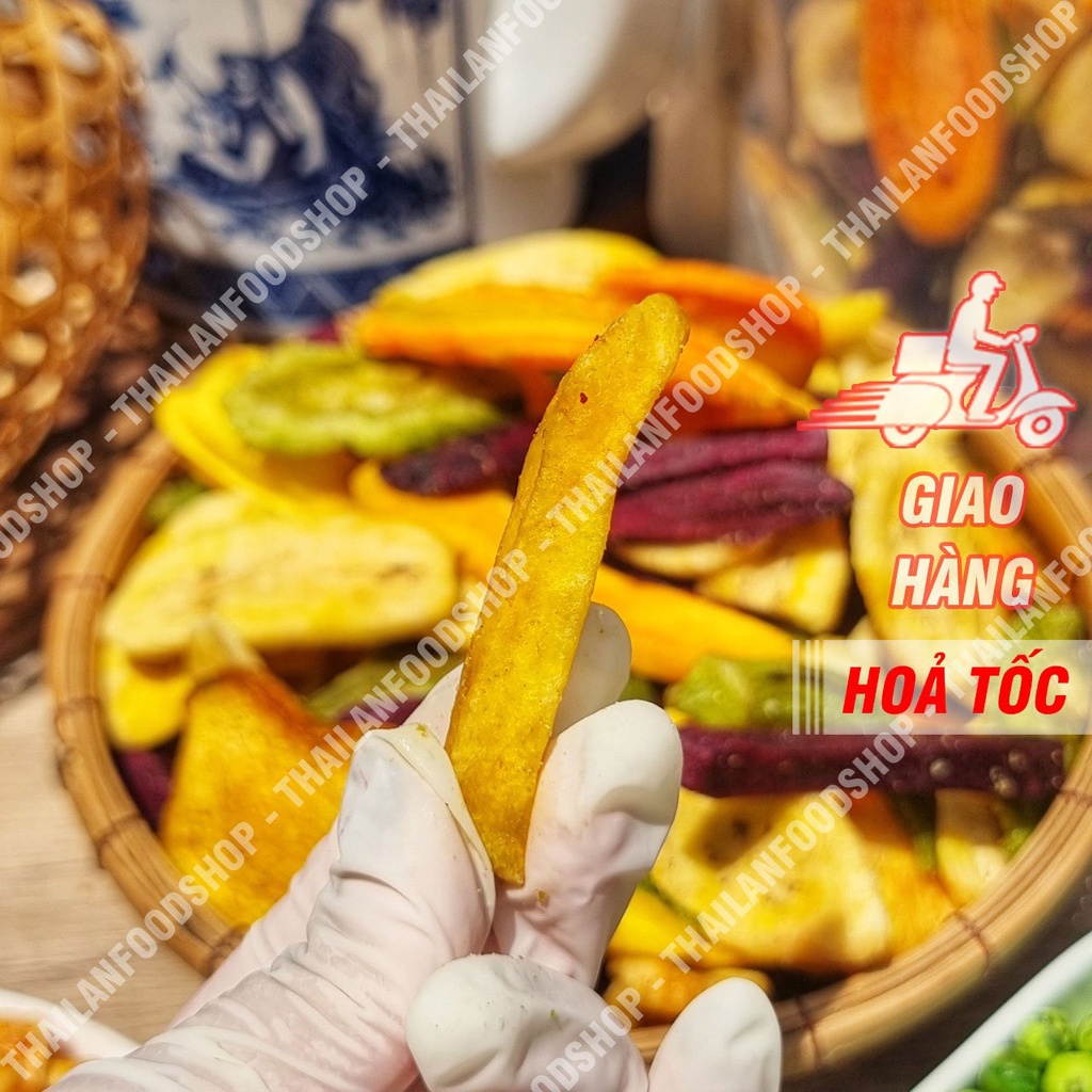 Trái Cây Rau Củ Sấy Thập Cẩm Túi 500gr