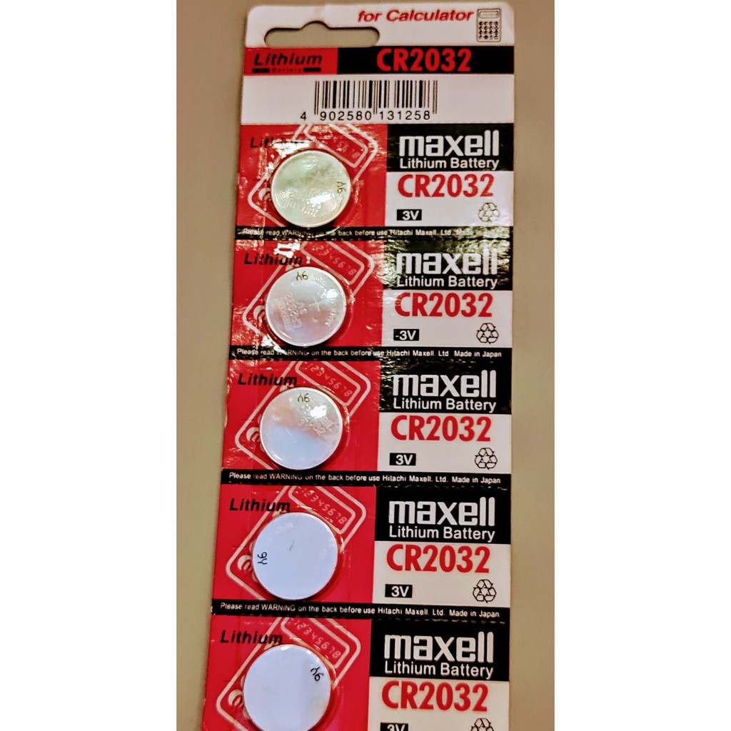 pin cúc maxell  CR2032 hoăc  CR2025 hoặc CR2016 vỉ 5 viên