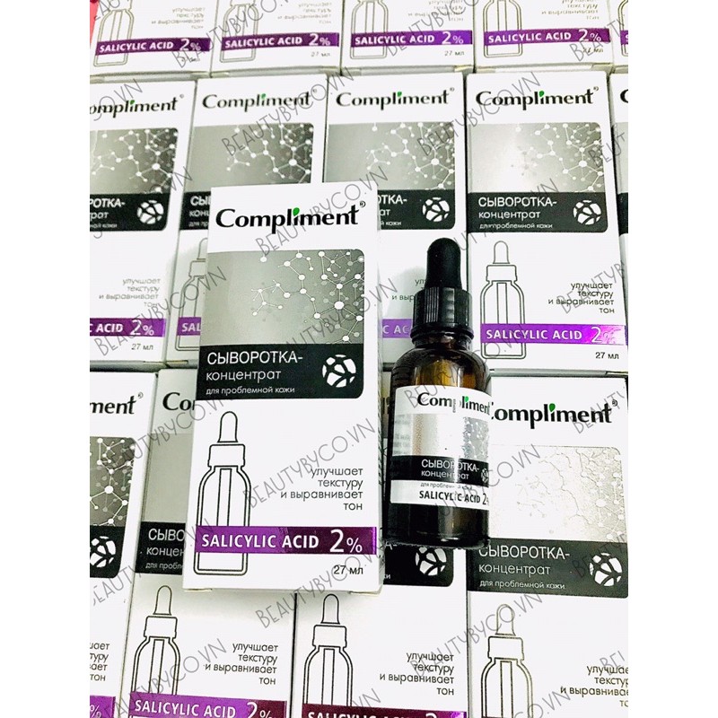 Serum Compliment 2% BHA làm sạch sâu, giảm mụn, se lỗ chân lông, kiềm dầu