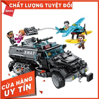 Đồ chơi lắp ghép xếp hình Qman 1930 - Xe tăng bọc thép