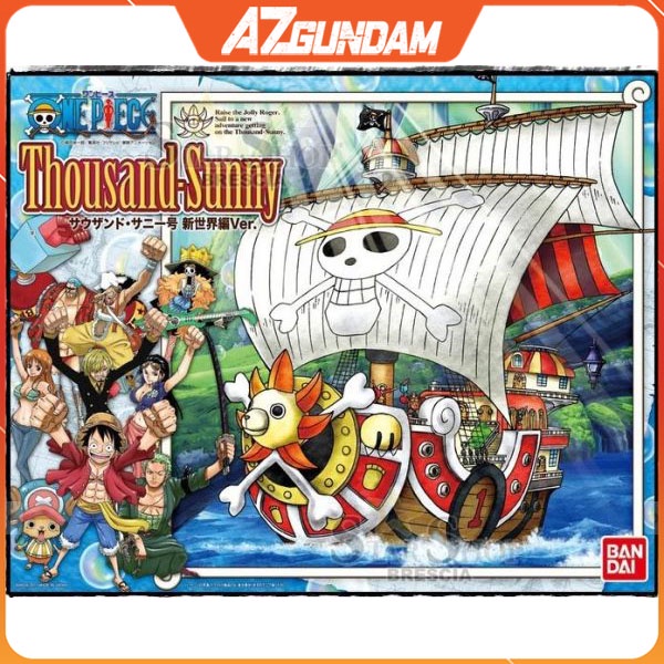 Mô Hình Lắp Ráp One Piece Thousand Sunny Đồ chơi lắp ráp Anime Model Kit Chính Hãng Nhật Bản