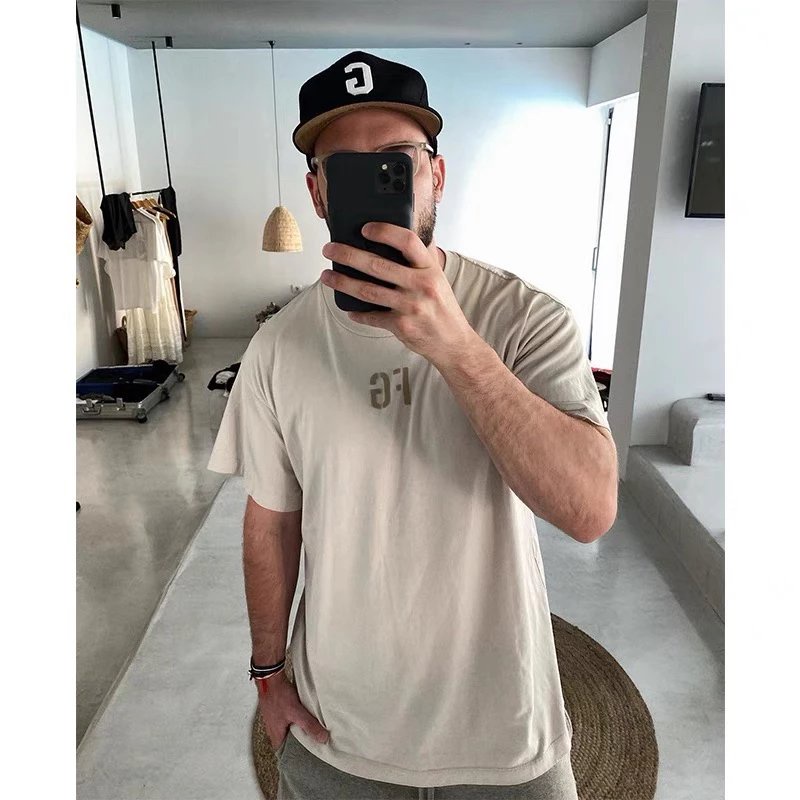 1DDD FOG Fear of God 7TH Flocking Letter logo Design cap Baseball2021
