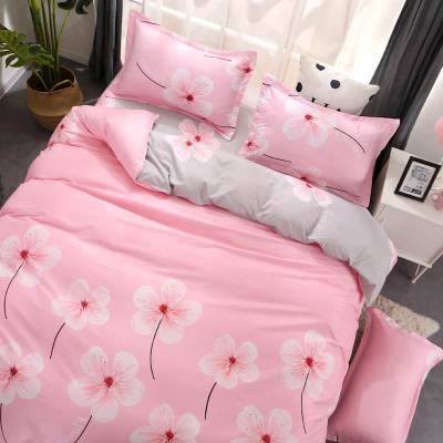 Set chăn ga gối poly cotton nhập mẫu hoa hồng