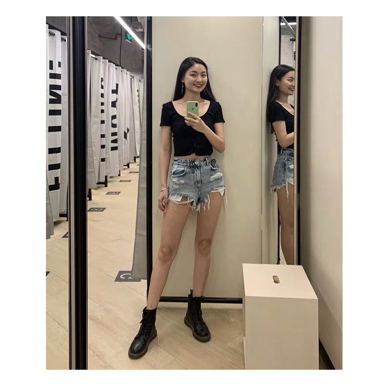 Giày bốt nữ cổ cao MARTIN đế bằng thời trang | BigBuy360 - bigbuy360.vn