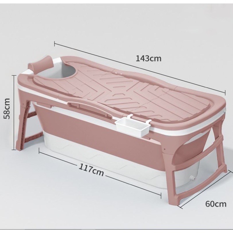 Bồn tắm gấp gọn cho người lớn, bồn tắm thông minh xông hơi, chất liệu nhựa PP và Silicon [bảo hành 36 tháng]