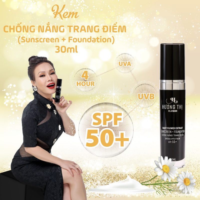 Kem chống nắng và lót trang điểm Hương Thị 30ml ( Việt Hương)