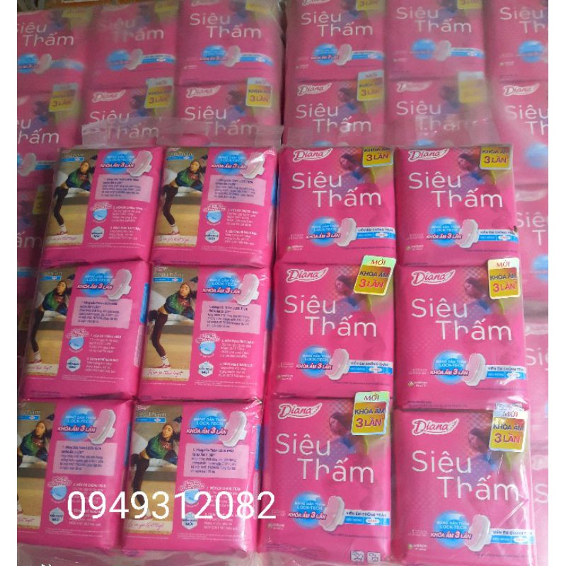 Combo 6 gói Bvs Diana siêu thấm mỏng/dày