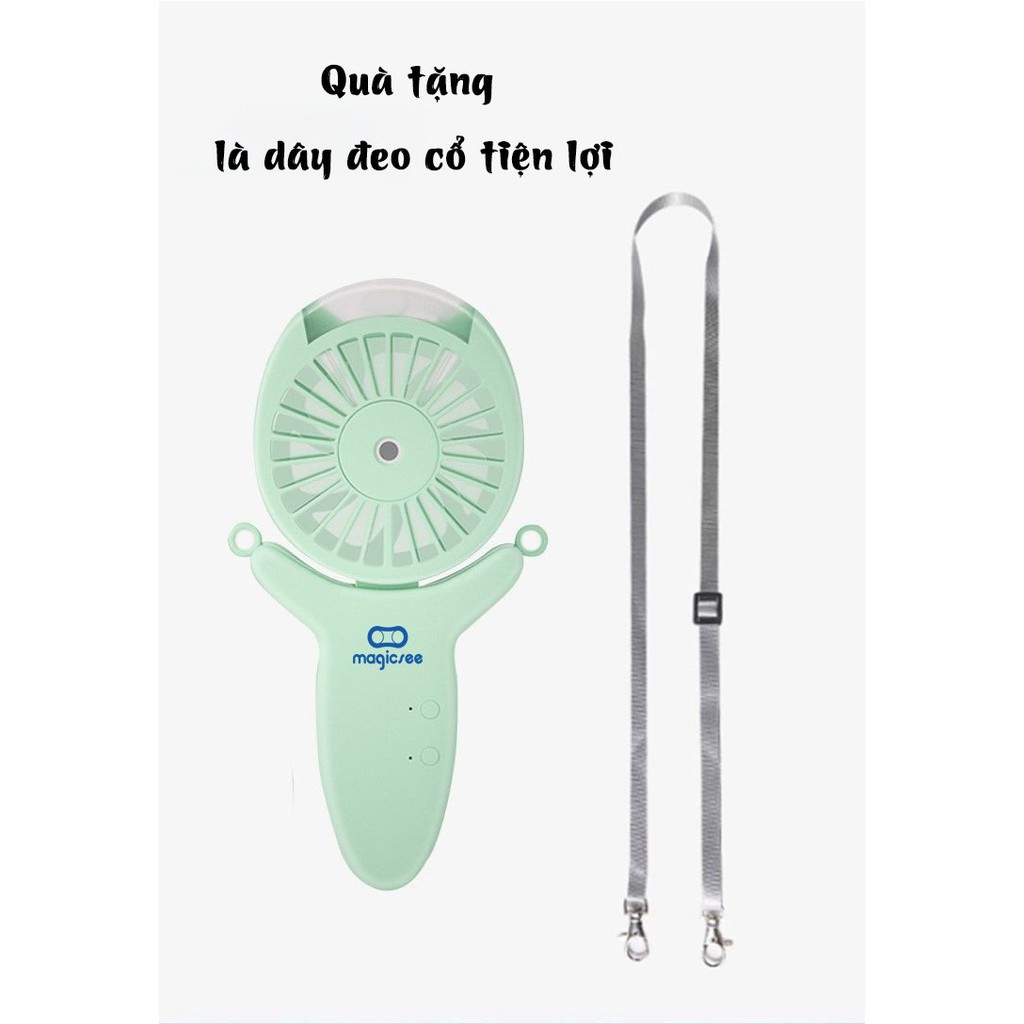 Quạt phun sương cầm tay mini đa năng Magicsee tích hợp 6 trong 1 | WebRaoVat - webraovat.net.vn