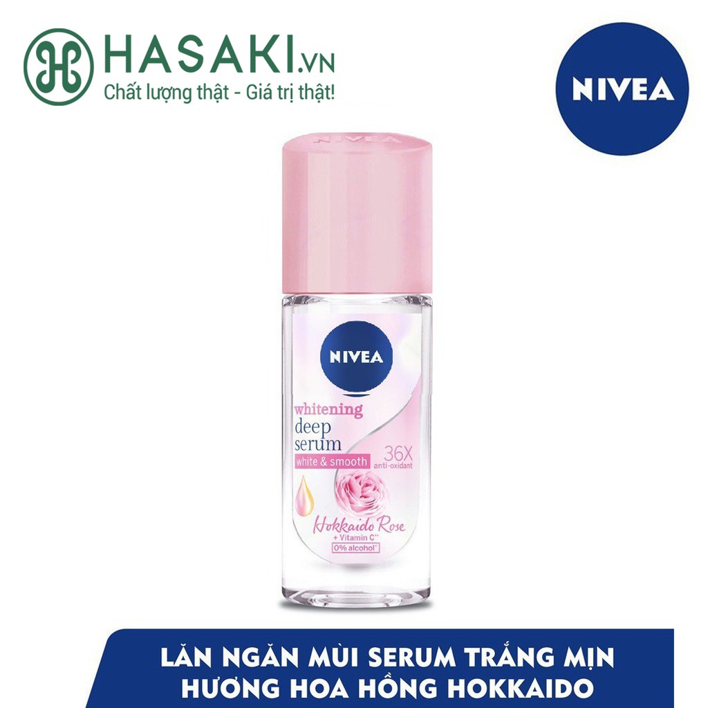 Bán sỉ Lăn Khử Mùi Nivea Hương Hoa Hồng Whitening Deep Serum Hokkaido Rose 40ml