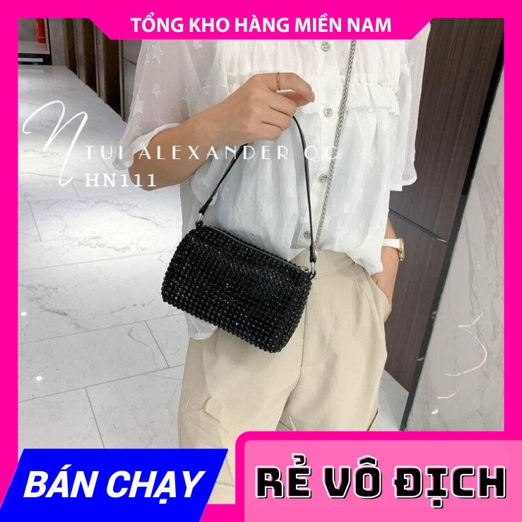 ( VIDEO THẬT) TÚI ĐÍNH ĐÁ LẤP LÁNH (ĐÁ RỜI KHÔNG PHẢI ĐÁ DÁN) - TÚI KẸP NÁCH SANG CHẢNH HN111 ⚡FREESHIP⚡ CHUYÊN SỈ MY