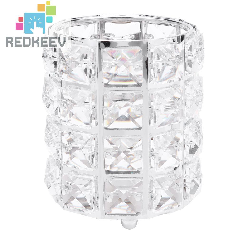 (Hàng Mới Về) Ống Đựng Cọ Trang Điểm Màu Kim Loại Lấp Lánh Phong Cách Châu Âu 1.13