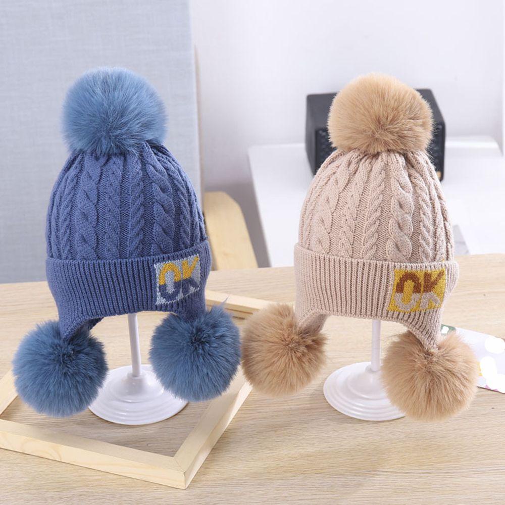 Mũ Len Cotton Giữ Ấm Tai Cho Bé 1-6 Tháng - 3 Tuổi