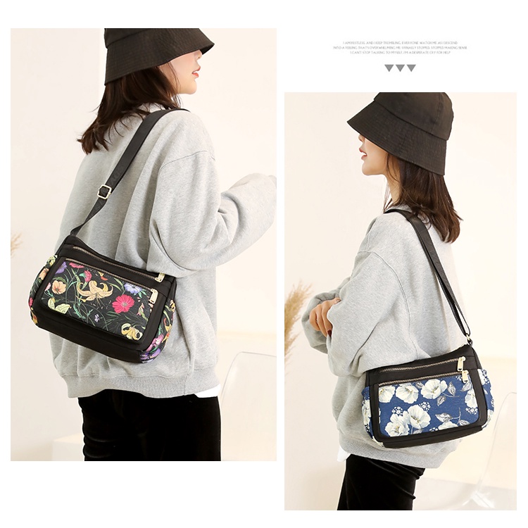 Túi Xách Vải Oxford Nhẹ Cỡ Lớn In Họa Tiết Thời Trang Cho Nữ