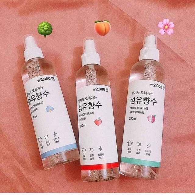 Xịt thơm quần áo Hàn Quốc