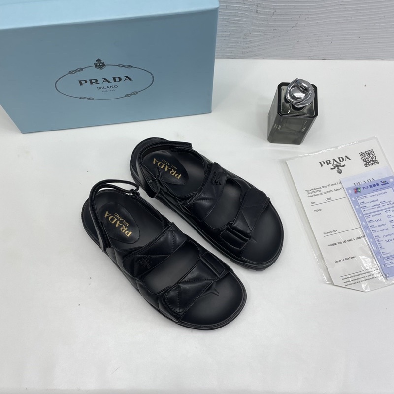 Sandal Prada 2 Màu Trắng Đen Full Size 35-39