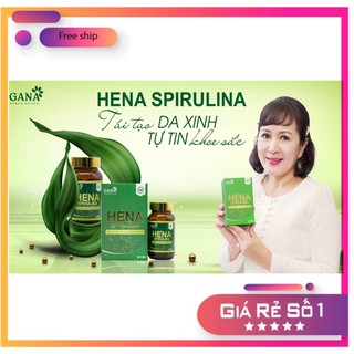 [FREESHIP] (HÀNG CHÍNH HÃNG) Tảo xoắn Hena Spirulina - đào thải độc tố, tăng sức đề kháng, cải thiện vóc dáng