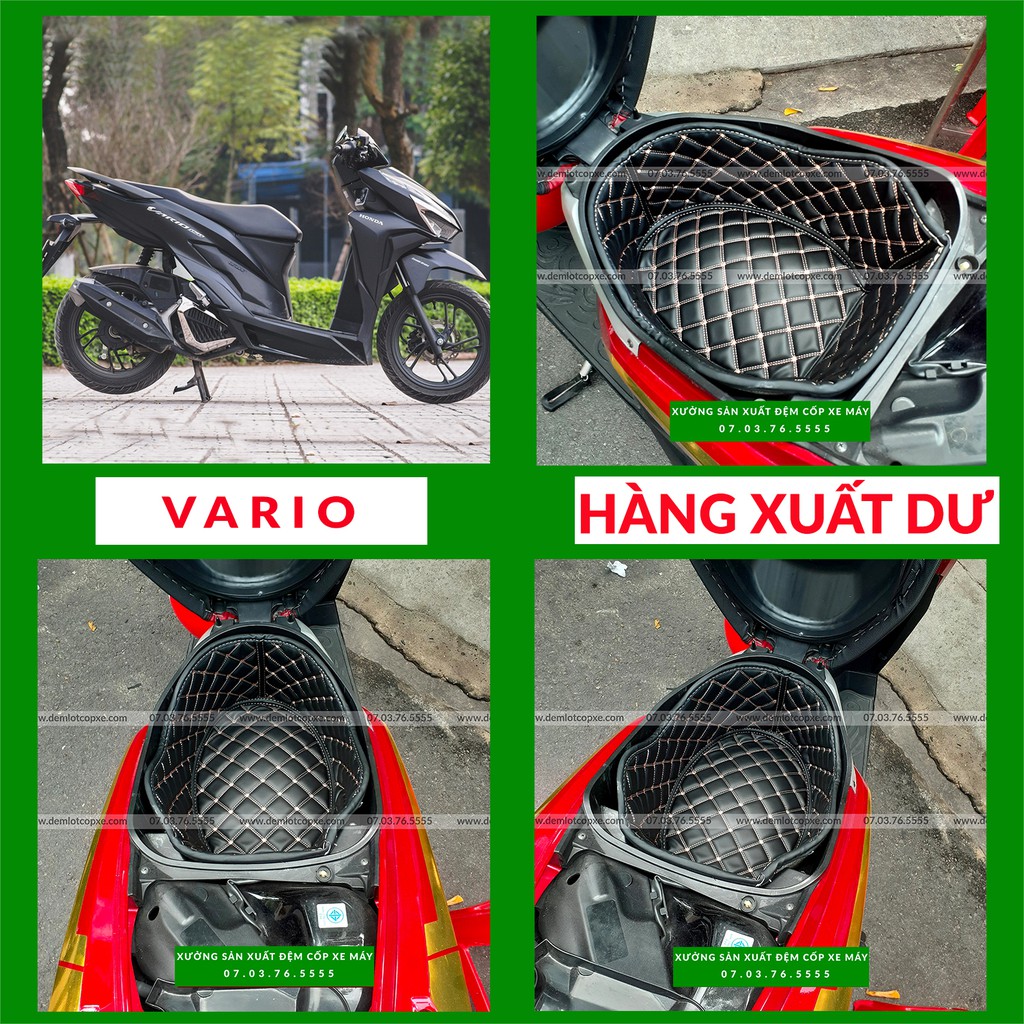Lót Cốp Da Chống Nóng Chống shock - HONDA VARIO TẤT CẢ CÁC ĐỜI (CLICK 2015-2022 trừ 110cc)-Giá Tận Xưởng-Có Túi Giấy Tờ