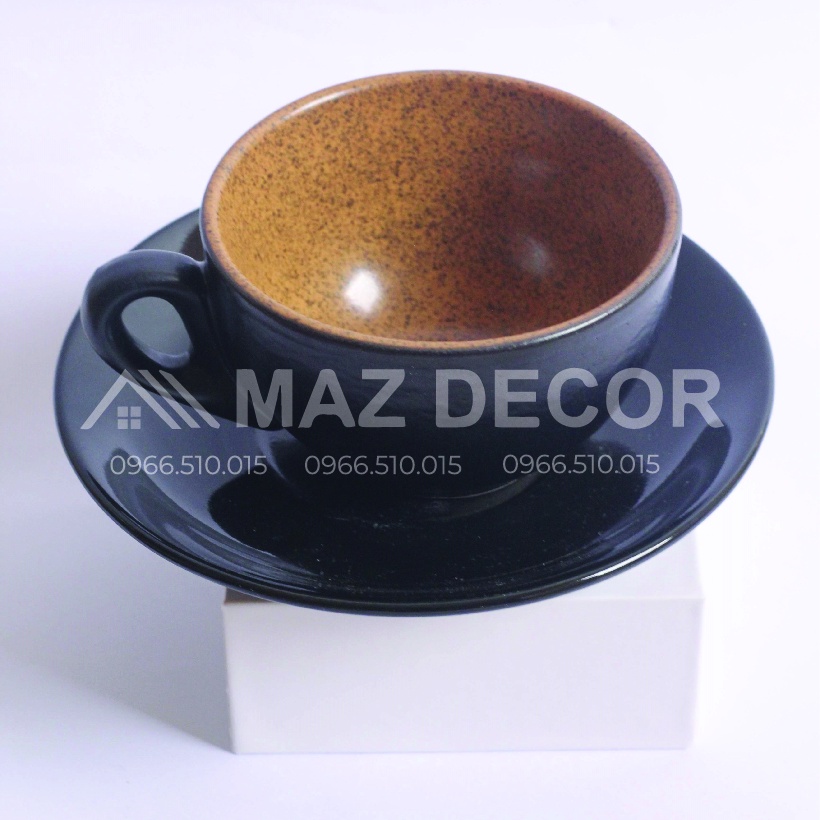 SALE GIÁ SỈ TẠI XƯỞNG Bộ ly tách sứ uống cafe Cappuccino đủ màu Gốm Bát Tràng đẹp cao cấp giá rẻ 200ml