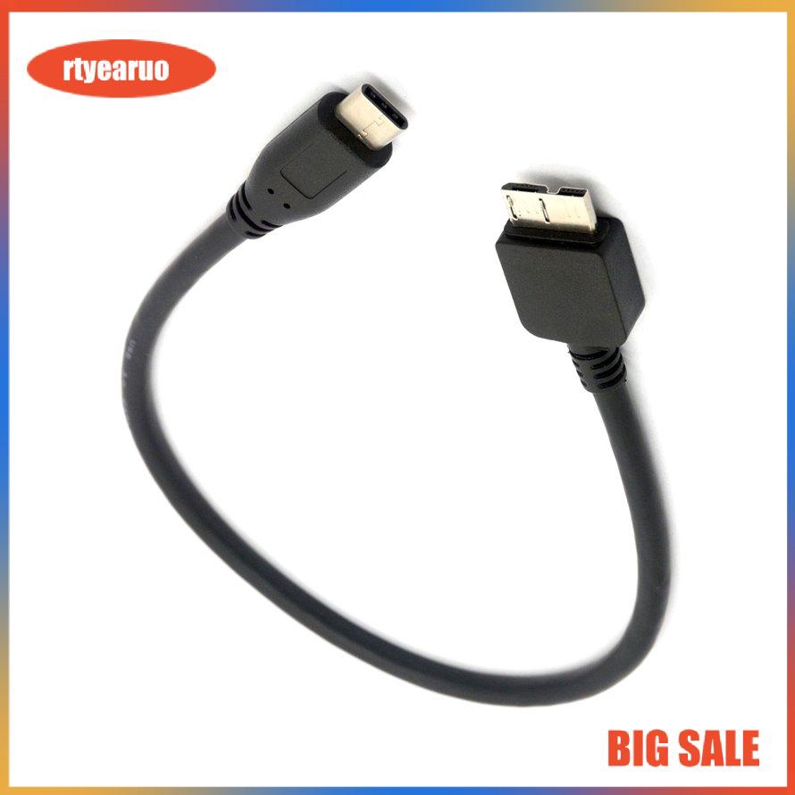 Cáp USB type C sang Micro B dài 30cm Cho Wd My Passport Hdd，truyền dữ liệu nhanh