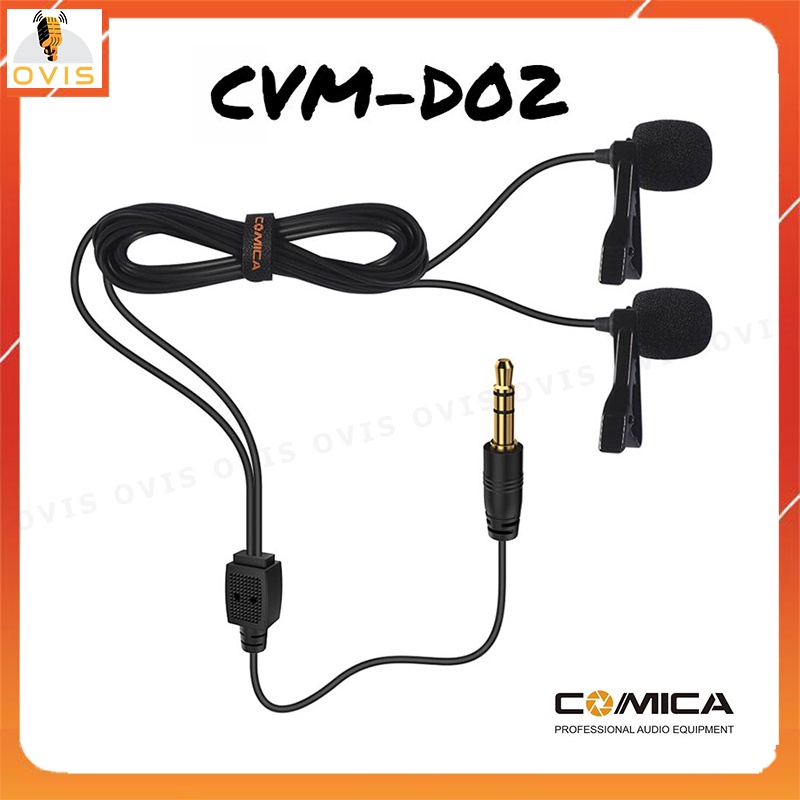 Cặp Micro Cài Áo Tiện Lợi Với Smartphone Và Camera Hoặc Gopro | Comica CVM-D02