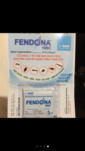 Pendona thuốc diệt muỗi và kiến gián trong gia đình 5ml