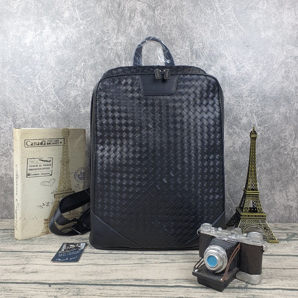 [Da thật] Balo da bò nam nữ da bò thật; Ba lô da nam BP404 (Đen) - 100% da bò thật, BH 3 năm | BigBuy360 - bigbuy360.vn