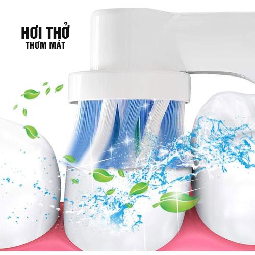 Set bộ 4 đầu bàn chải đánh răng điện cho máy Oral B thay thế, lông mềm  Minh House