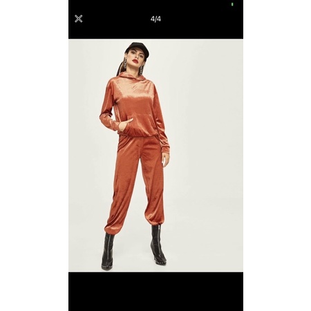 SHEIN hoodie nhung màu đồng size M