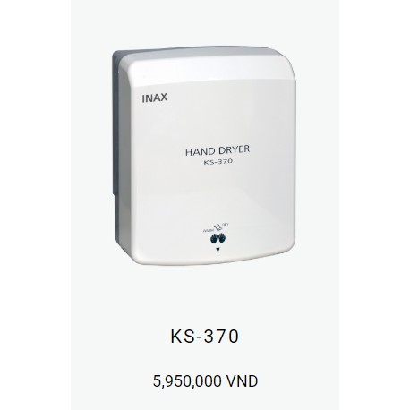 [GIÁ ĐẠI LÝ] Máy sấy tay chính hãng Inax KS-370