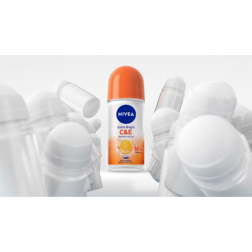 Lăn Ngăn Mùi Nivea Dưỡng Sáng Vitamin C&amp;E 50ml