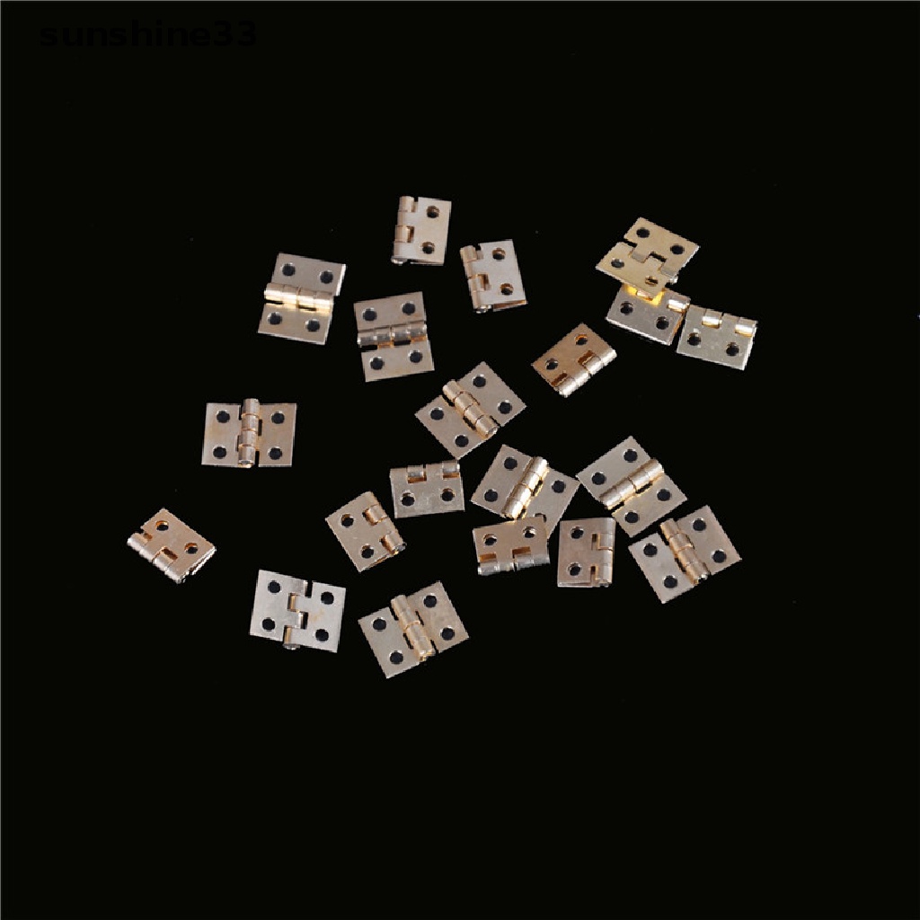 Bộ 20 Bản Lề Mini Bằng Đồng Thau Dùng Để Trang Trí Hộp Đựng Thuốc Lá