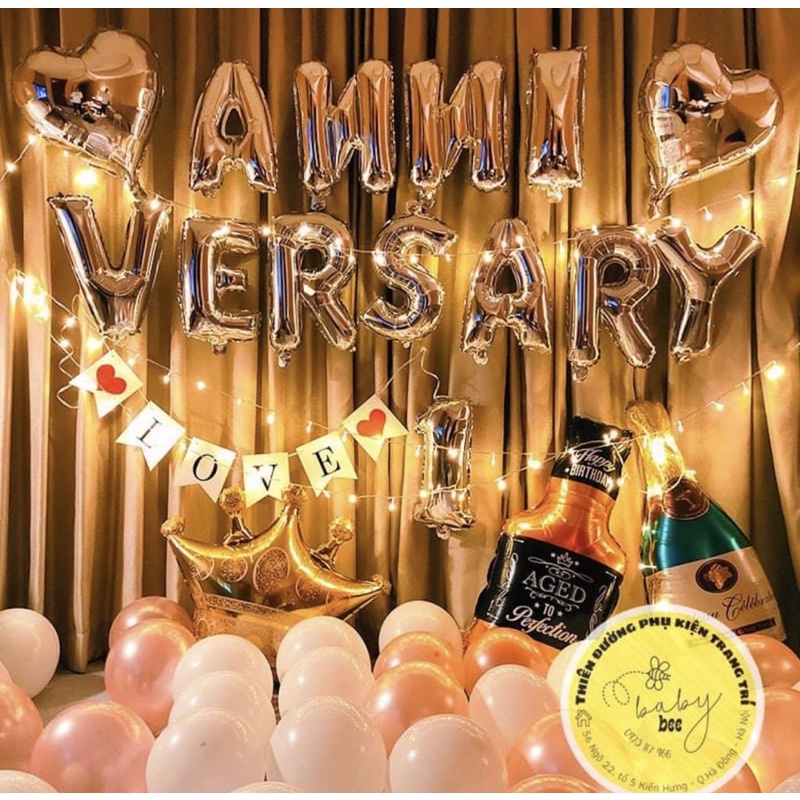 Set Bóng Trang Trí Kỷ Niệm Ngày Cưới, Ngày Đặc Biệt