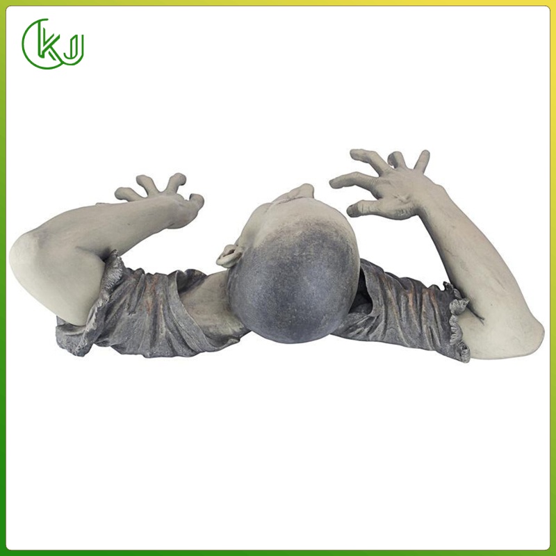 The Zombie of Montclaire Moors Statue Garden Resin Sculpture Outdoor Decoration, Garden Lawn Backyard Statue