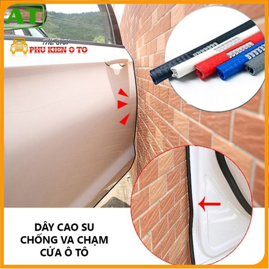 Nẹp viền cửa chữ U lõi thép, Gioăng Cao Su chống va đập - chống chầy xước cánh cửa ô tô - Auto Bảo Lộc