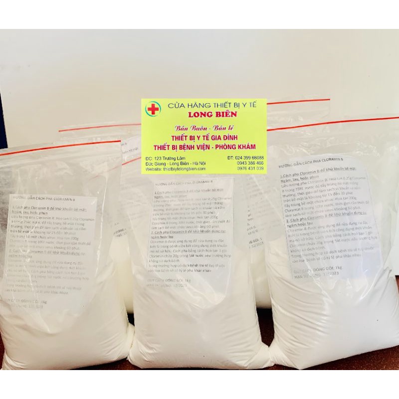 1kg Bột Cloramin B khử trùng, khử khuẩn, sát trùng, diệt khuẩn