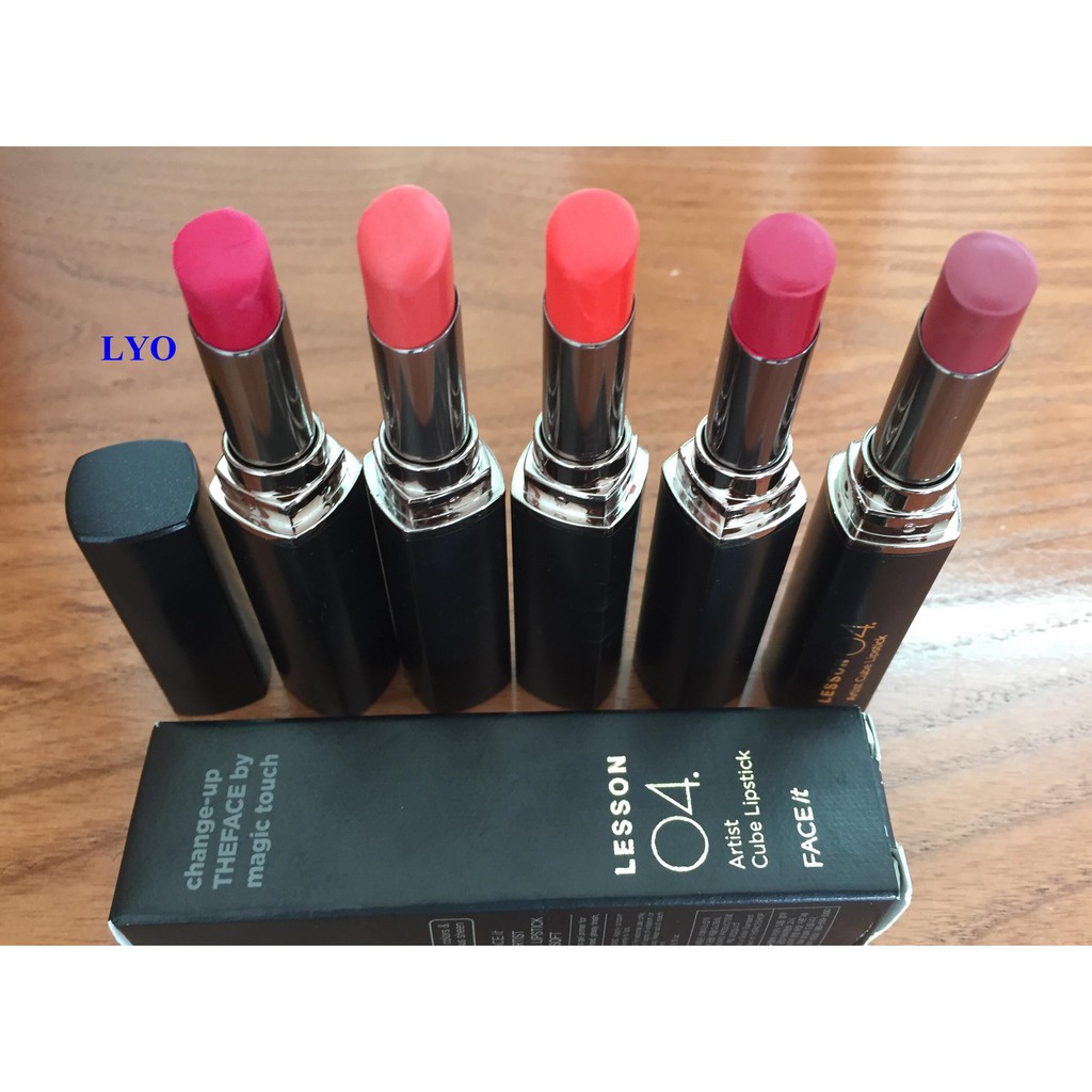 Combo son môi Face It Artist Cube Lipstick Chalk