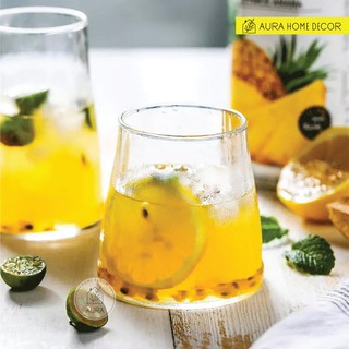 Cốc thủy tinh đáy rộng 330ml dày dặn, đa năng - CTT12